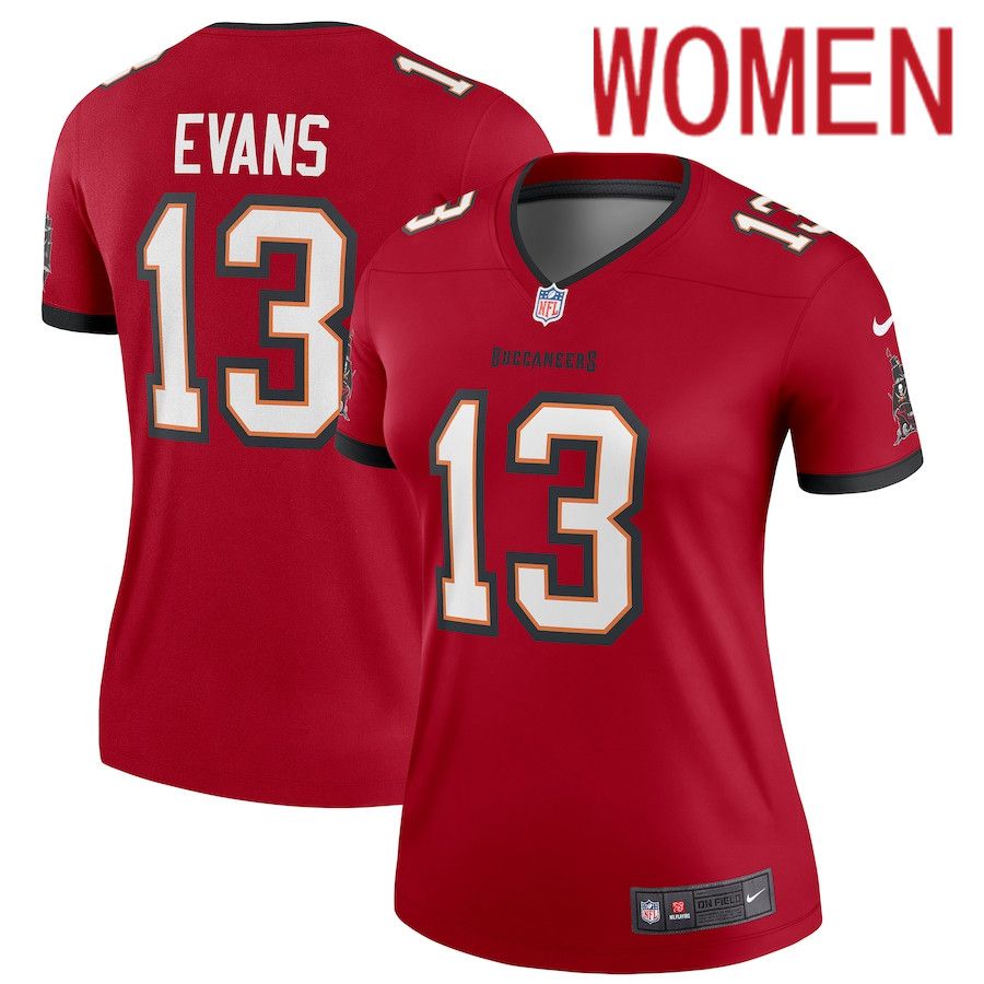 Women Tampa Bay Buccaneers #13 Mike Evans Nike Red Player Legend NFL Jersey
